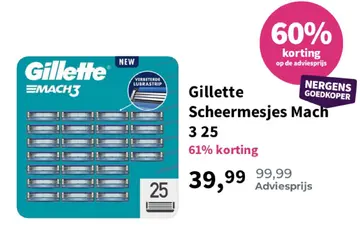 Aanbieding: Gillette Scheermesjes Mach