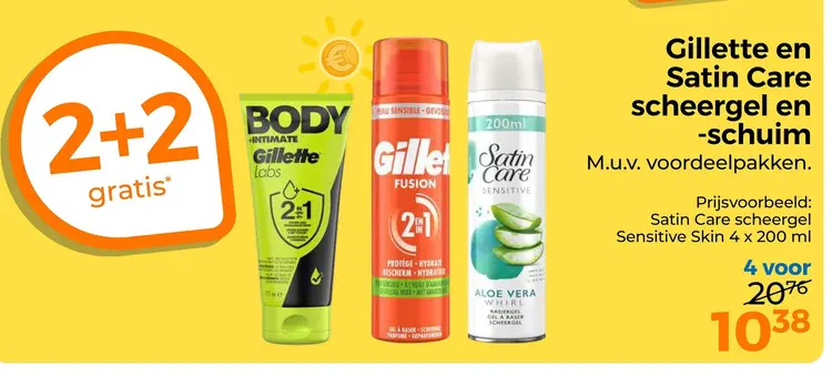 Aanbieding: Gillette en Satin Care scheergel en -schuim