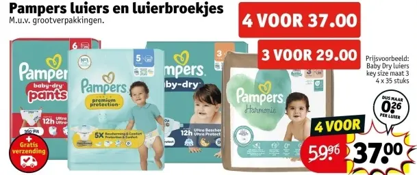Aanbieding: Luiers en luierbroekjes