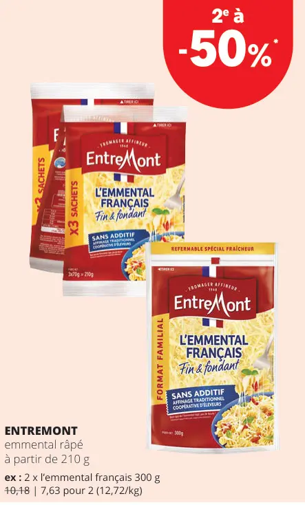 Offre: Emmental râpé