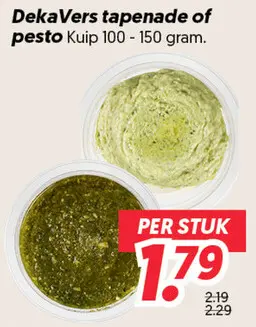 DekaVers tapenade of pesto