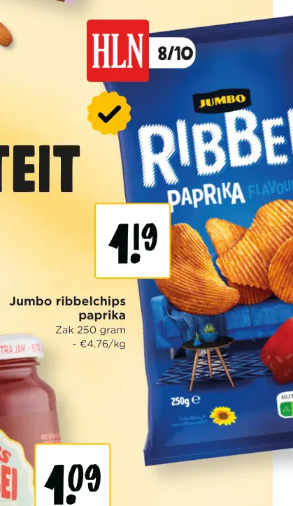 Promotie: Jumbo ribbelchips paprika