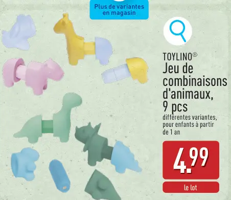 Offre: Jeu de combinaisons d'animaux