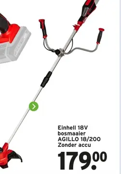 Aanbieding: Einhell 18V bosmaaier AGILLO 18/200 Zonder ac