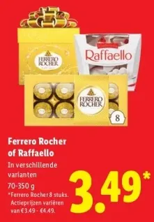 Aanbieding: Ferrero Rocher of Raffaello