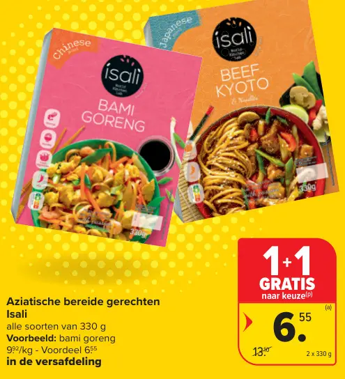 Promotie: Aziatische bereide gerechten