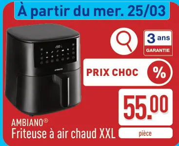 Offre: Friteuse à air chaud XXL