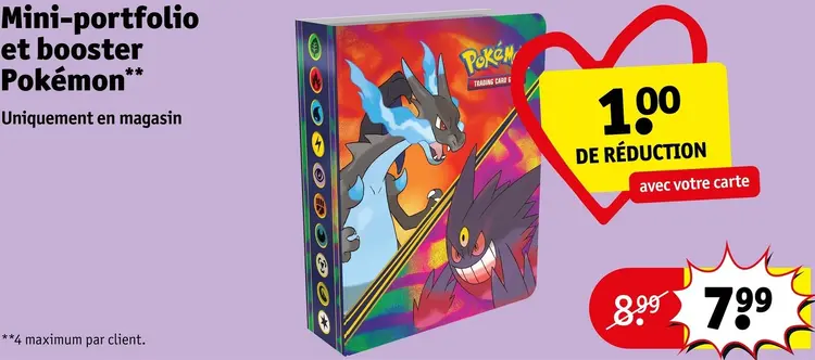 Offre: Mini-portfolio et booster Pokémon
