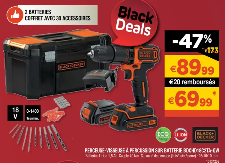 Aanbieding: Perceuse-visseuse à percussion sur batterie b