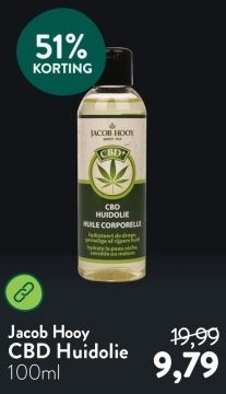 Aanbieding: Jacob Hooy CBD Huidolie - 100ml