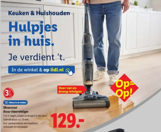 Aanbieding: Accu-vloerreiniger
