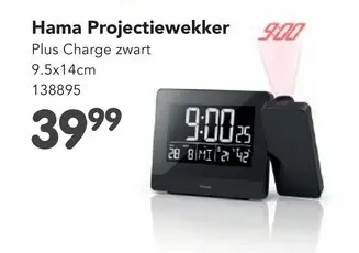 Promotie: Projectiewekker Plus Charge
