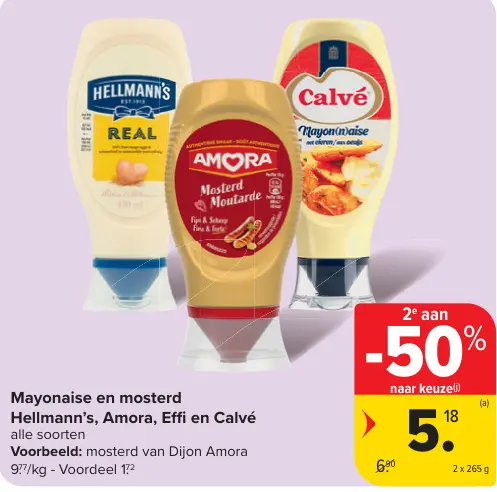 Promotie: Mayonaise en mosterd