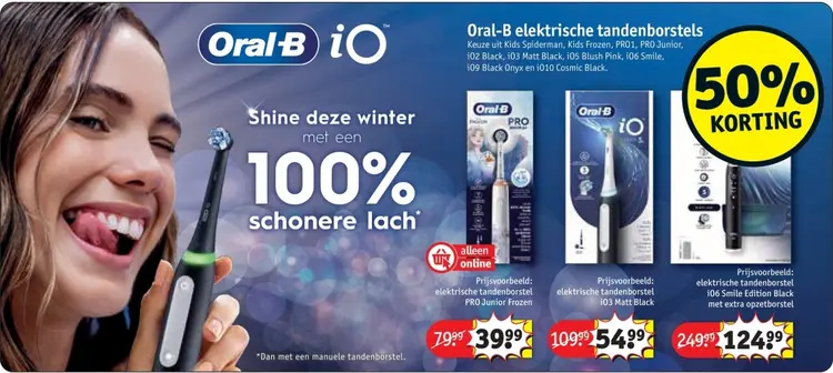 Promotie: Oral-B elektrische tandenborstels