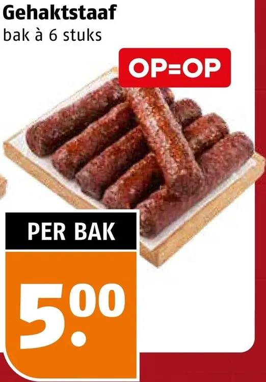 Aanbieding: Gehaktstaaf