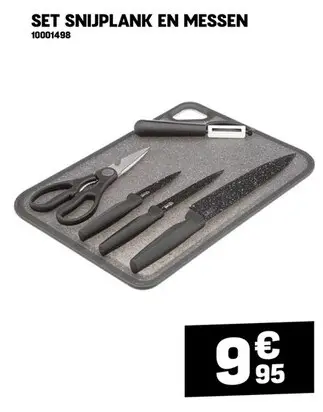 Promotie: Snijplank en messen