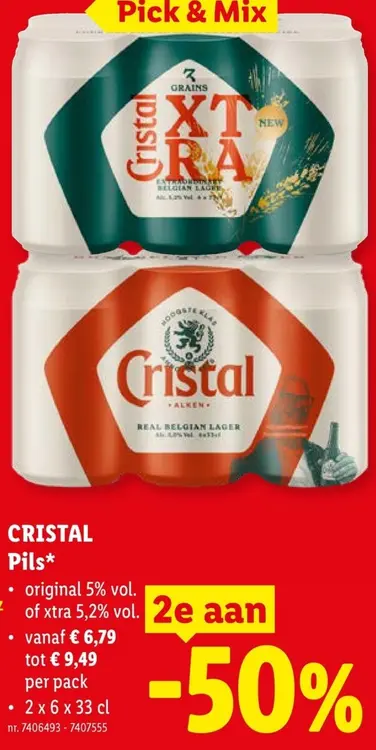 Promotie: Cristal Pils