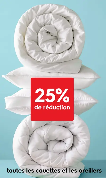Offre: couettes et les oreillers