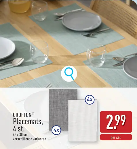 Promotie: Placemats
