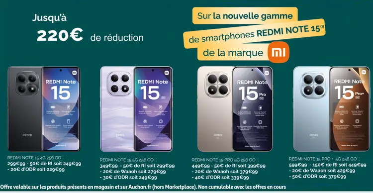 Offre: Redmi note 15 pro+ 5g 256 go