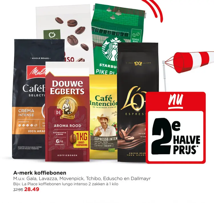 Aanbieding: A-merk koffiebonen