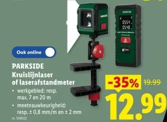 Promotie: Kruislijnlaser of laserafstandmeter
