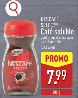 Offre: NESCAFÉ SELECT Café soluble