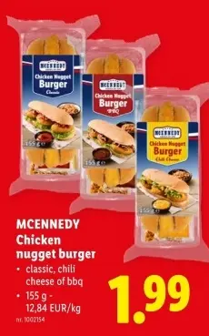 Promotie: Chicken nugget burger