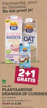 Aanbieding: Plantaardige dranken of cuisines