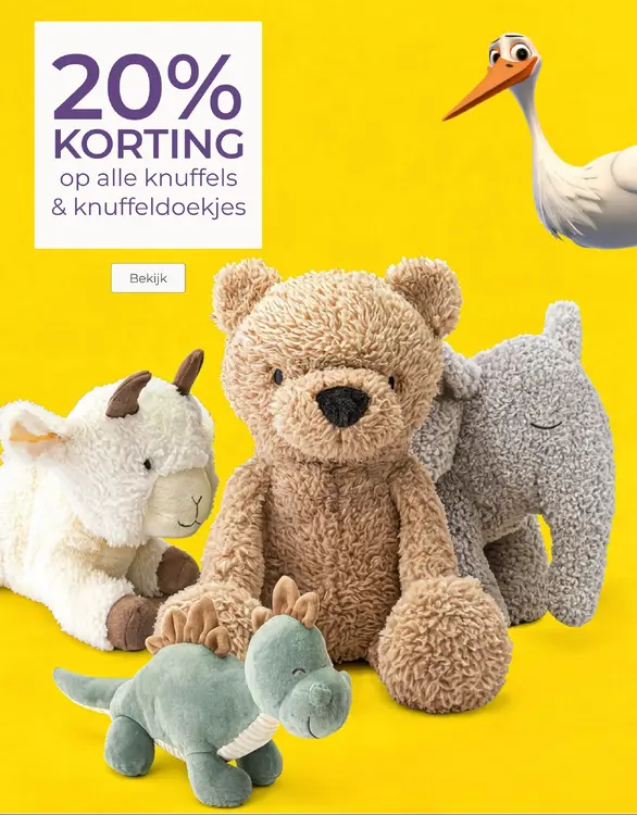 Aanbieding: knuffels & knuffeldoekjes