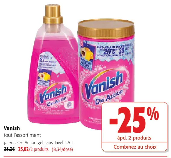 Offre: Vanish