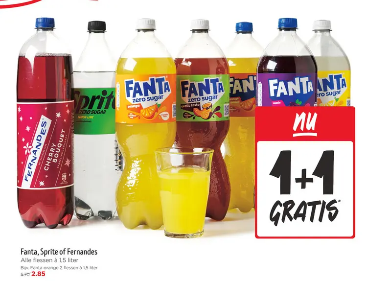Aanbieding: Fanta, Sprite of Fernandes