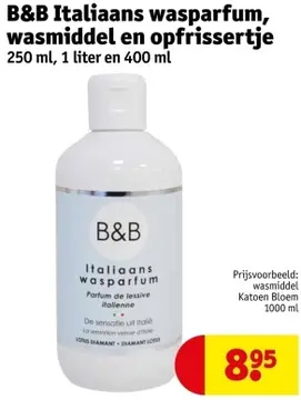Aanbieding: B&B Italiaans wasparfum, wasmiddel en opfrissertje