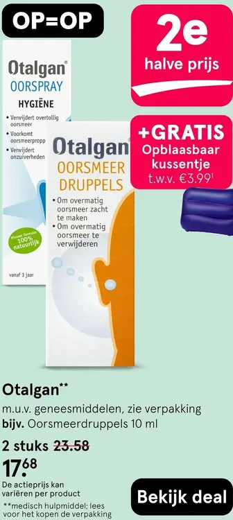 Aanbieding: Oorspray of oorsmeer druppels