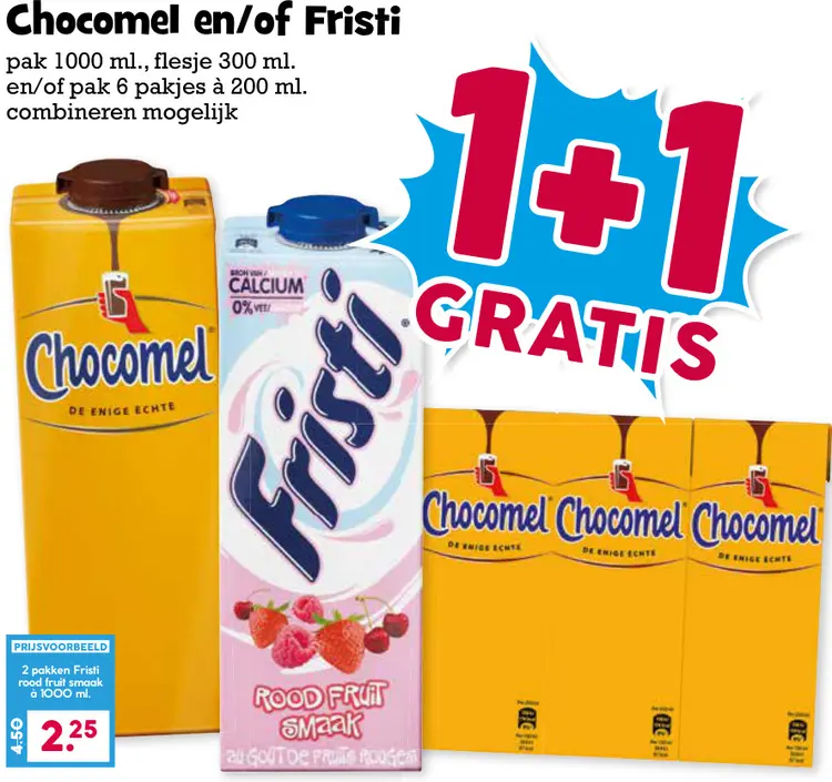 Aanbieding: Chocomel en/of Fristi