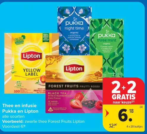 Promotie: Thee en infusie