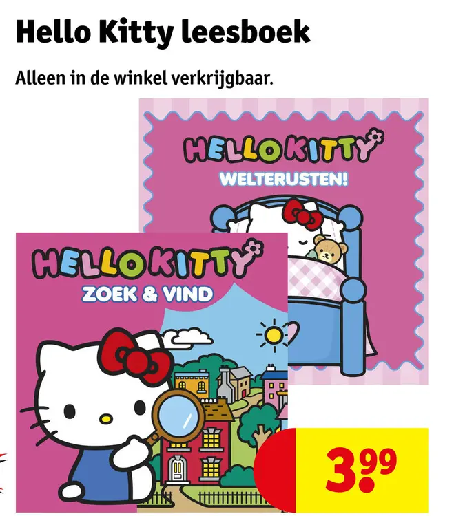 Aanbieding: Hello Kitty leesboek