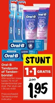 Aanbieding: Oral-B Tandpasta of Tandenborstel