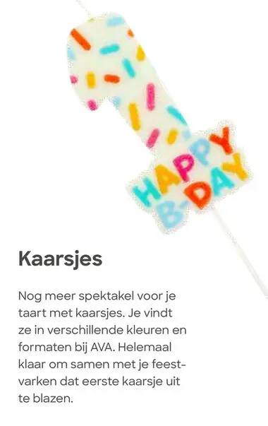 Aanbieding: Kaarsjes