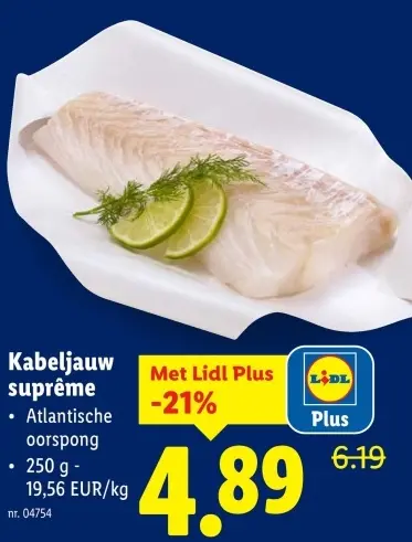 Promotie: Kabeljauw suprême