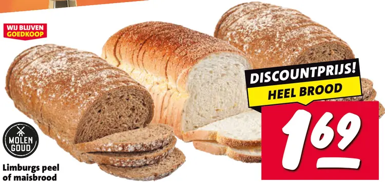 Aanbieding: Molengoud Limburgs peel of maisbrood