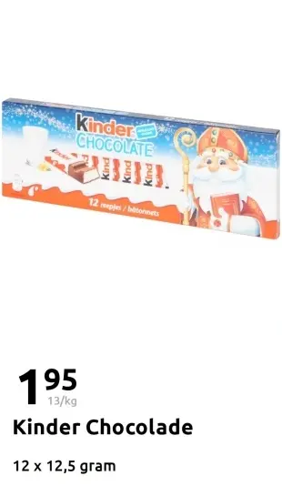 Promotie: Kinder Chocolade