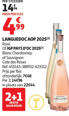 Promotie: Cote des Roses Languedoc Aop 2025
