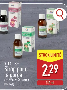 Offre: Sirop pour la gorge
