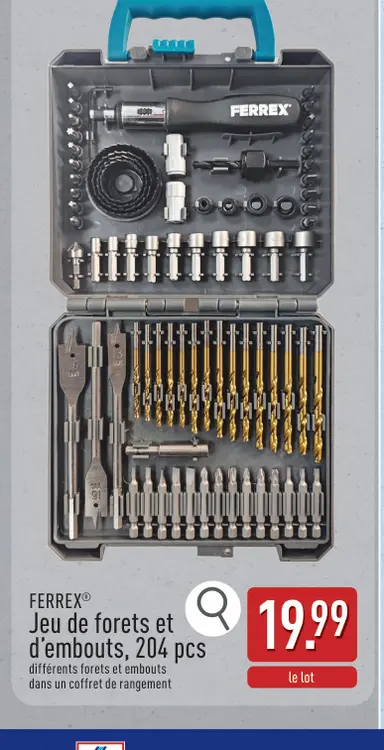 Offre: Jeu de forets et d'embouts