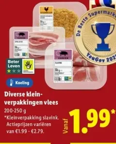 Aanbieding: Diverse klein-verpakkingen vlees