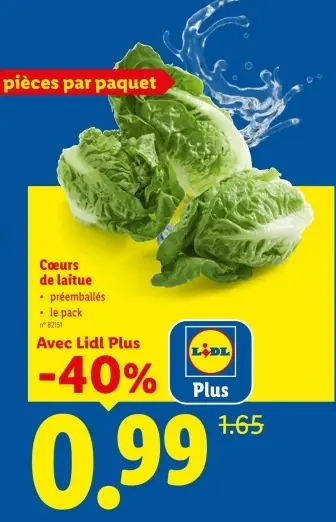 Offre: Cœurs de laitue