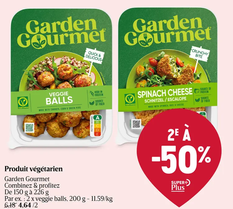 Offre: Produit végétarien