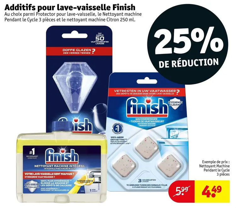 Offre: Additifs pour lave-vaisselle