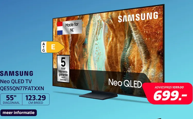 Aanbieding: Samsung 55" Neo QLED QN77F (2025)